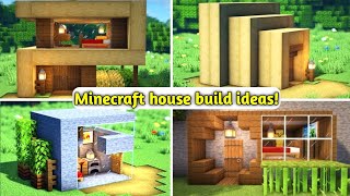 ⚒️Minecraft: Multiple Easy Wooden Modern Houses for Survival Mode #minecraft