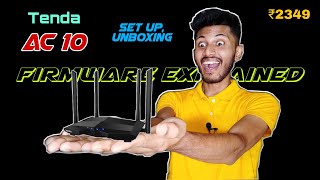 Tenda AC 10 Unboxing, Set Up & Firmware Settings Explained | Best Wifi Router Under 2500