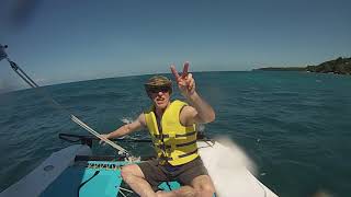 hobie cat sailing in Jamaica, 2018