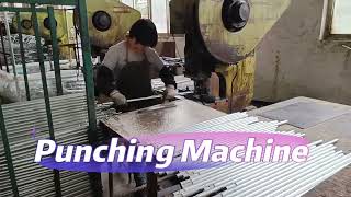 Powerful Punching: Our Workers Excel with the Punching Machine! #factory #trampoline