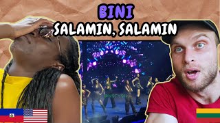 REACTION TO BINI - Salamin, Salamin (Live at IAM Worldwide HIS7ORY 7th Anniversary Concert)