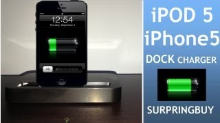 SurprisingBuy Dock Charger Review - iPod 5 and iPhone 5