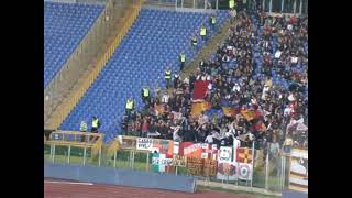 Roma - Udinese 2008/2009 ultras Roma - inno più tifo curva nord e sud in azione - amarcord