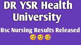 DR YSR Health University BSC Nursing Results Released 🥳🥳