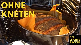 Brot ohne kneten für Anfänger | No knead bread