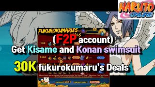 Naruto Online: (F2P) Get Kisame & Konan swimsuit & power, 30k fuku deals