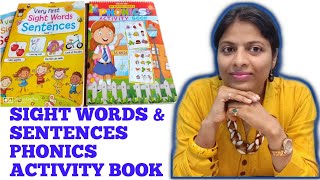 SIGHT WORDS SENTENCES AND PHONICS ACTIVITY BOOKS