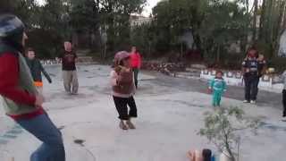 first prehispanic dance class with our hosts at Tepeyolohtli Temazcal