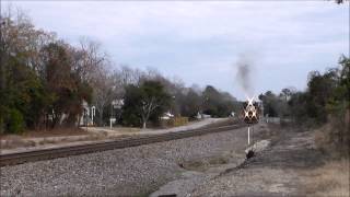 NS 155  12/21/14 with a pair of SD40-2s