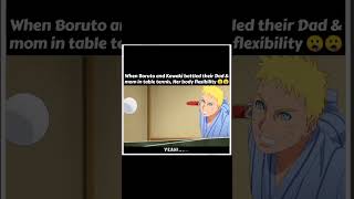 When Boruto And Kawaki Battled Their Dad & Mom In Table Tennis | Part- 1 | Naruto