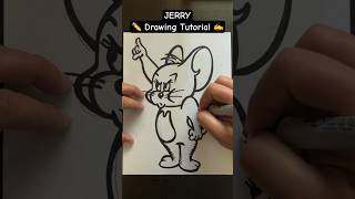 Everyone Can Draw! - JERRY ✍️ Drawing Tutorial 😀✏️ #jerry #tomandjerry