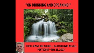 "On Drinking and Speaking!"