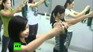 Another Cebu Pacific Air Dance Practice / Rehearsal of Flight Stewardess / Attendant / Cabin Crew /