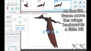 how to make a pteranodon flying animation in sticknodes