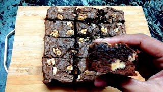 Chocolate Brownie Recipe Without Oven | Fudgy Chocolate Brownie Recipe | Brownie Recipe