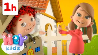 Eu tenho uma casinha assim assim 🏡 | Música Infantil | HeyKids em Português