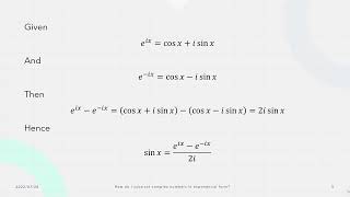 How do I subtract complex numbers in exponential form?