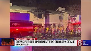 Apartment fire quickly contained in Bloomfield