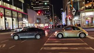 Downtown Toronto Walk: An evening walk on Bloor Street West from Avenue Road to Bay St.