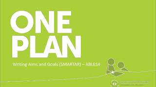 Writing Aims and Goals SMARTAR – ABLESA