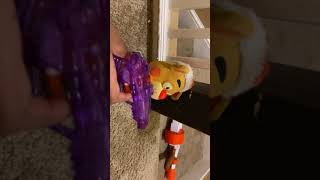 Nerf gun and water gun battle