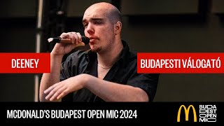 McDonald's Budapest Open Mic válogató – Budapest // Deeney: Can't promise