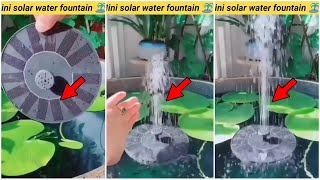 mini solar water fountain  #shorts