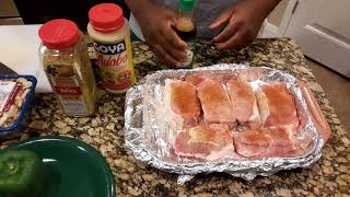 Grilling them Pork Chops [Seasoning] pt1