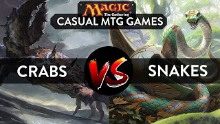 CASUAL MTG GAMEPLAY: Mill Crabs vs Vraska Snake Tribal Tribal