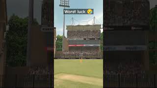 Worst luck. | out ball to four  | #cricketshorts #cricket #cricketnews #shorts #viral #short