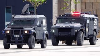 Police Armored Vehicles Convoy !! (BRI)