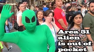 AREA 51 ALIEN IS TOO WILD! (Bad Bunny La Romana Dance in Public!!)