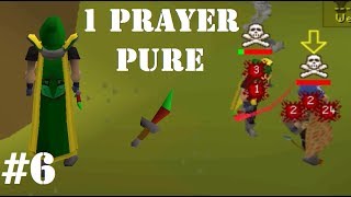 1 Prayer Low Level DDS Pking #6 - OSRS Bounty Hunter