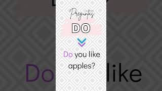 Do does auxiliares del presente simple en Inglés #shorts