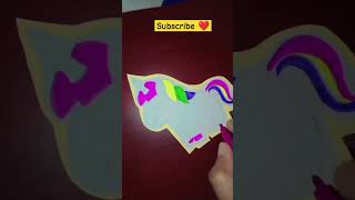 unicorn Bookmark#youtubeshorts#laungdalashkara#shorts#crafteraditi @craftykhushii