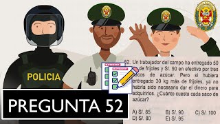 👮‍♂️PREGUNTA N°52 || EXAMEN DE ADMISIÓN ETS–PNP 2009-II APTITUD MATEMÁTICA