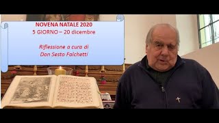 NOVENA NATALE 20 dicembre - VIDEO riflessione di don Sesto Falchetti e canto delle profezie