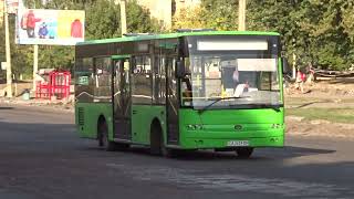 Bus Bogdan A30220 in Cherkasy PJSC AK Bogdan Motors Service. Experimental model