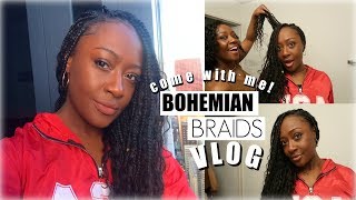 MY 1ST time getting BOHEMIAN BRAIDS