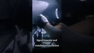 Cell phone signal booster repeater installation