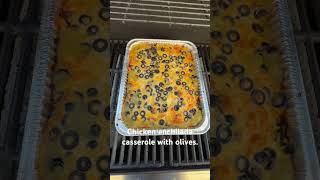 Add some olives to your chicken enchilada casserole