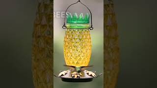 Pineapple Top-Fill Glass Hummingbird