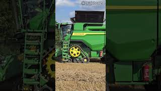 Kombajn John Deere S7 900 w pszenicy #johndeerecombine