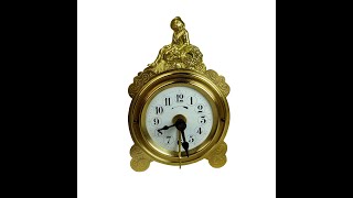 Antique French AV  alarm clock Albert Villon 1880 #AntiqueClocksDepot