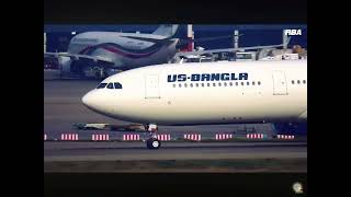 The first arrival of the US bangla airlines Airbus A330-300 is Finnally here in Bangladesh