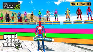 GTA 5 Epic Ragdolls Spiderman |Spiderman Vs Super Heros | Jump Fails (Euphoria Physics)GTA V Ep.196