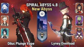 C1 Diluc Xianyun Furina Plunge Vape | C0 Lyney Overload Team | New Spiral Abyss 4.8 | Genshin Impact