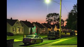 Walking In a Midwest Neighborhood Late Summer Evening ASMR Doodle