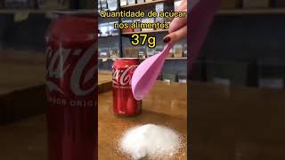 🍭😱 Descubra a quantidade de açúcar nos alimentos e se surpreenda! #shorts