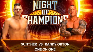 WWE Gunter Vs Randy Orton In WWE 2k24 Highlights